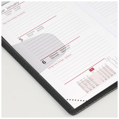 Taschenkalender Mod. Taschenplaner int. 2027 | A6, Kunstleder, rot