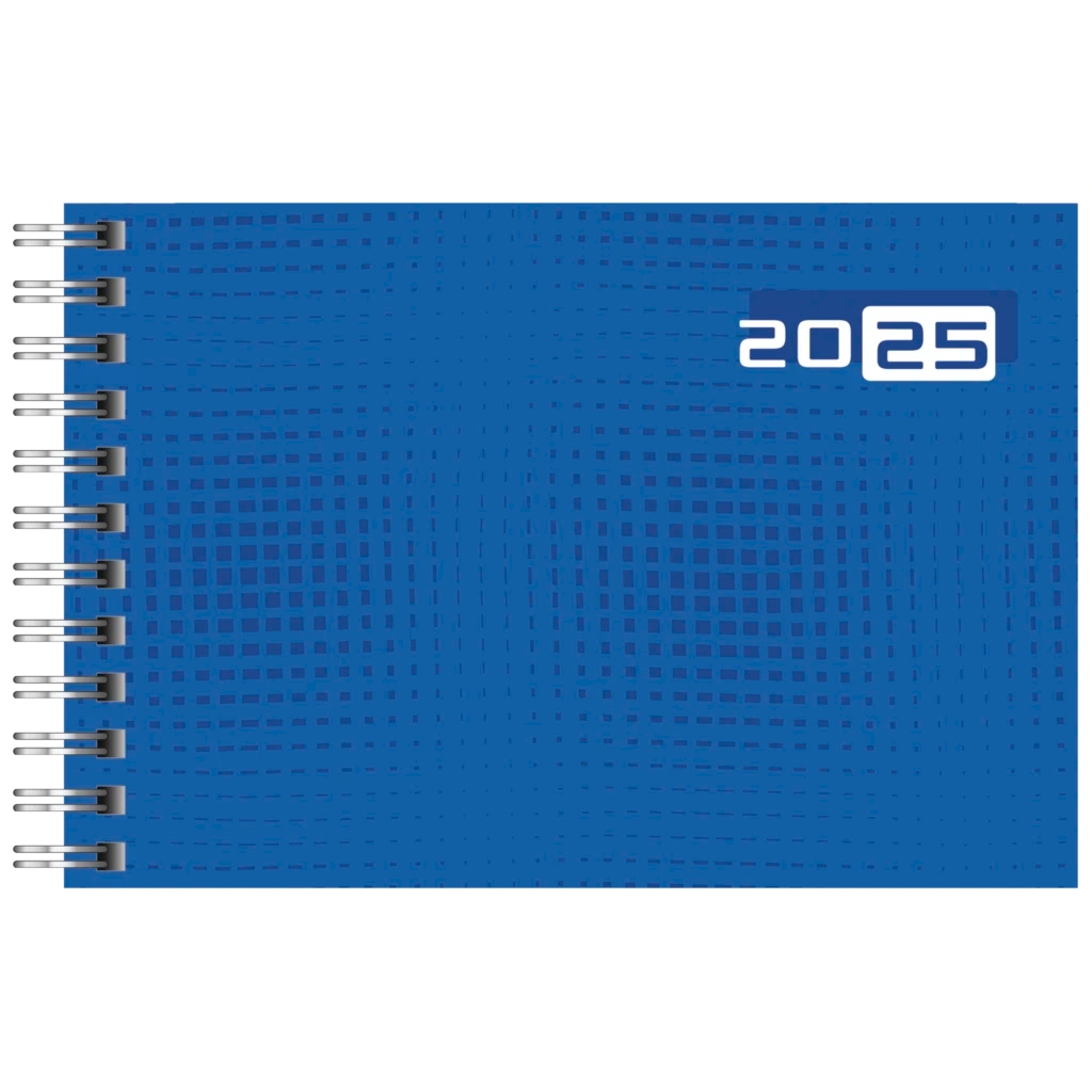 Taschenkalender Mod. Septimus '25 | A6 quer, Papier, blau