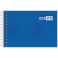 Taschenkalender Mod. Septimus '25 | A6 quer, Papier, blau