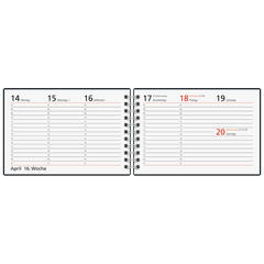 Taschenkalender Mod. Septimus '25 | A6 quer, Papier, blau