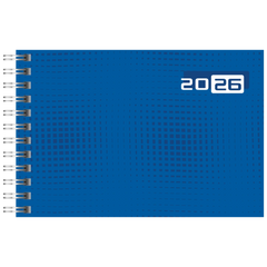 Taschenkalender Mod. Septimus '26 | A6 quer, Papier, blau