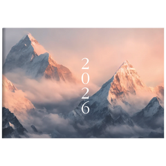Taschenkalender Mod. Septimus 2026 „Mountain“ | A6 quer, Papier