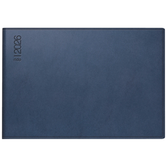 Taschenkalender Mod. Septimus 2026 | A6 quer, Kunststoff, dunkelblau