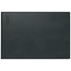Taschenkalender Mod. Septimus 2026 | A6 quer, Kunststoff, schwarz