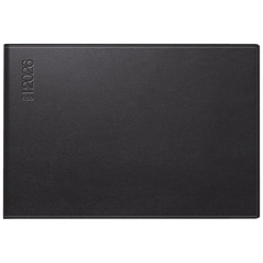 Taschenkalender Mod. Septimus 2026 | A6 quer, Kunstleder, schwarz