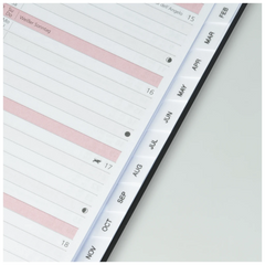 Taschenkalender Mod. Taschenplaner int. 2027 | A6, Kunstleder, schwarz