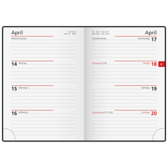 Taschenkalender Mod. perfect/Technik I '26 | A6, Kunststoff, schwarz