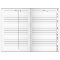 Taschenkalender Mod. perfect/Technik I 2027 | A6, Kunstleder, schwarz