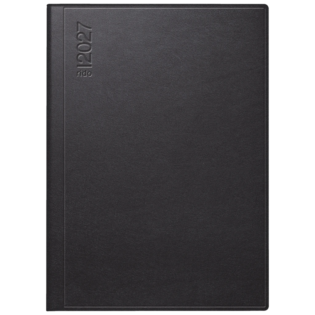 Taschenkalender Mod. perfect/Technik I 2027 | A6, Kunstleder, schwarz