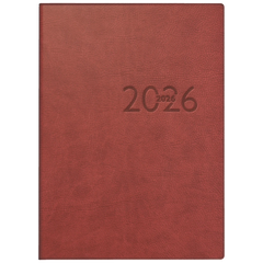 Taschenkalender Mod. perfect/Technik I 2026 | A6, Kunstleder, bordeaux