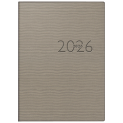 Taschenkalender Mod. perfect/Technik I 2026 | A6, Kunstleder, grau