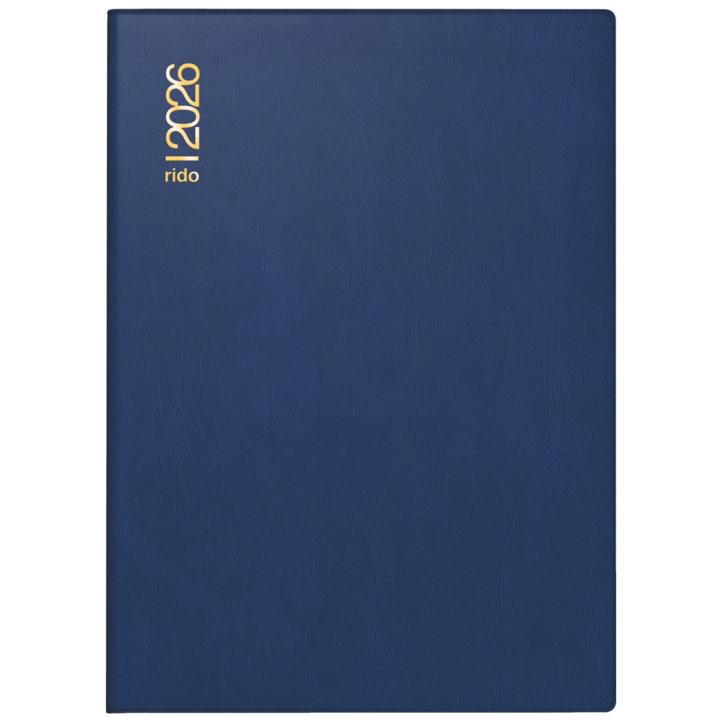 Taschenkalender Mod. Technik II 2026 | A6, Kunststoff, blau