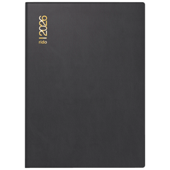 Taschenkalender Mod. Technik II 2026 | A6, Kunststoff, schwarz