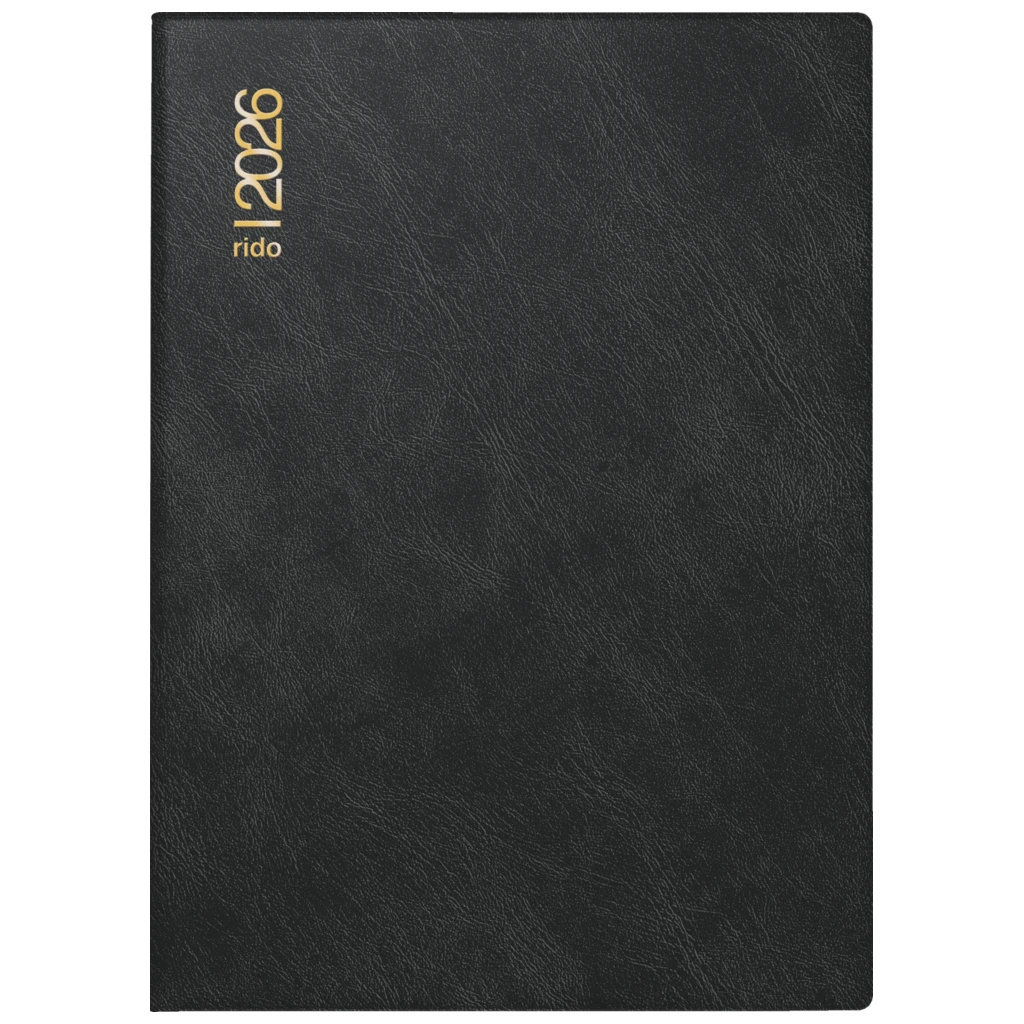 Taschenkalender Mod. Technik III 2026 | A6, Kunststoff, schwarz