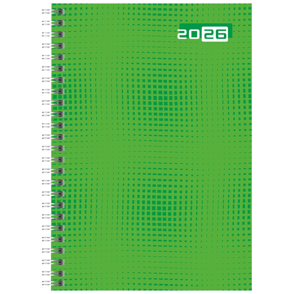 Buchkalender Mod. futura 2 2026 | A5, Papier, grün
