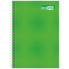 Buchkalender Mod. futura 2 2026 | A5, Papier, grün