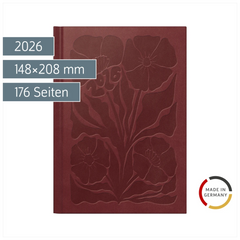 Buchkalender Mod. futura 2 2026 „Blossom“ | A5, Kunstleder
