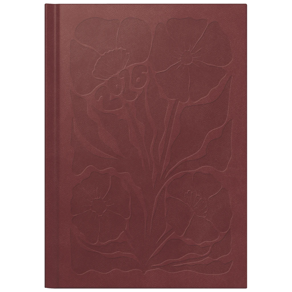 Buchkalender Mod. futura 2 2026 „Blossom“ | A5, Kunstleder