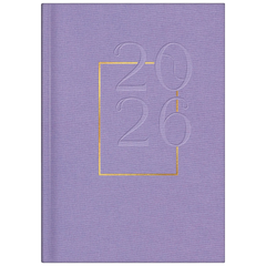 Buchkalender Mod. futura 2 2026 „Lavender“ | A5, Textil