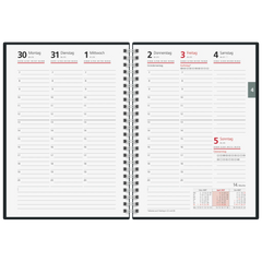 Buchkalender Mod. futura 2 2027 | A5, Kunststoff, blau
