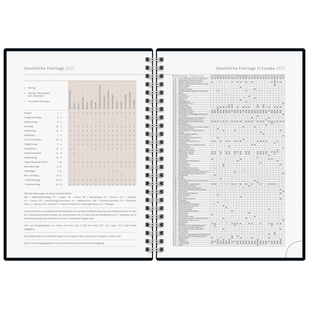 Buchkalender Young Line '25 „Colour Gradient“ | A5, Papier