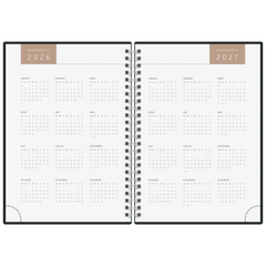 Buchkalender Premium Young Line 2026 „Marble“ | A5, Papier