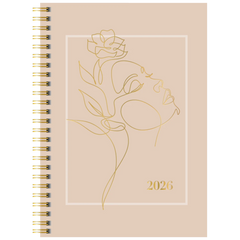 Buchkalender Premium Young Line 2026 „One Line“ | A5, Papier