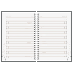 Buchkalender Premium Young Line 2027 „Yoga“ | A5, Papier