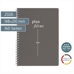 Buchkalender Premium Young Line 2026 „Focus“ | A5, Karton