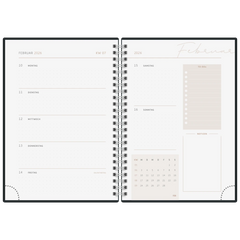 Buchkalender Premium Young Line 2026 „Focus“ | A5, Karton