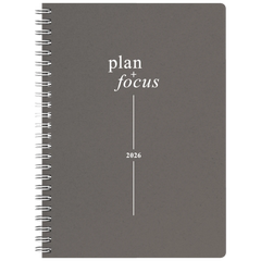 Buchkalender Premium Young Line 2026 „Focus“ | A5, Karton