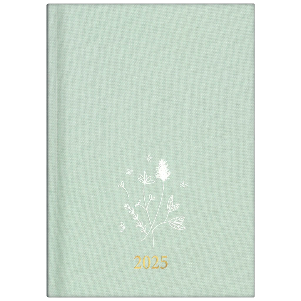 Buchkalender Young Line '25 „Wild Flowers“ | A5, Textil