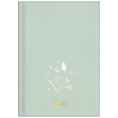 Buchkalender Premium Young Line 2026 „Wild Flowers“ | A5, Textil