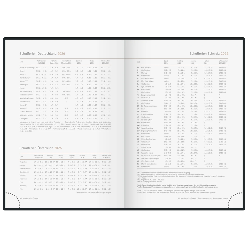 Buchkalender Premium Young Line 2026 „Love“ | A5, Textil