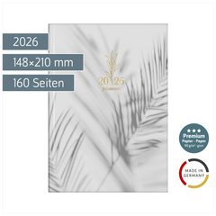 Buchkalender Premium Young Line 2026 „Shadows“ | A5, Papier