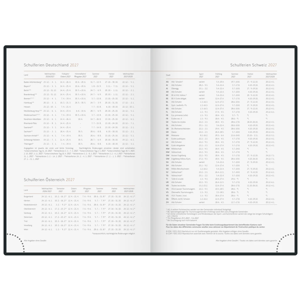 Buchkalender Premium Young Line 2027 „Greeny“ | A5, Papier