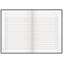 Buchkalender Premium Young Line 2027 „Greeny“ | A5, Papier