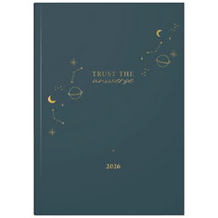Buchkalender Premium Young Line 2026 „Universe“ | A5, Papier
