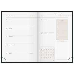 Buchkalender Premium Young Line 2027 „Moon“ | A5, Papier