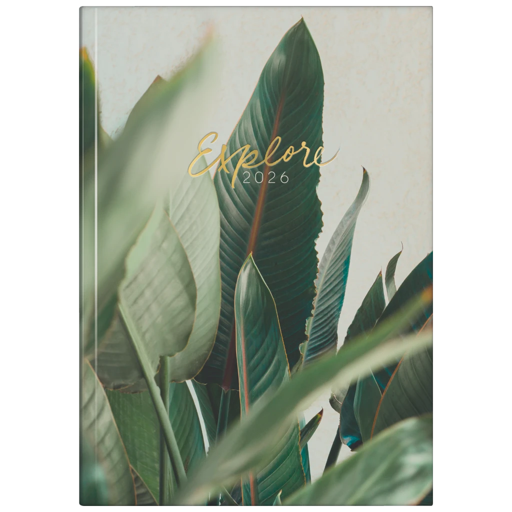 Buchkalender Premium Young Line 2026 „Explore“ | A5, Papier