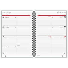 Buchkalender Mod. Timing 1 2026 | A5, Kunststoff, schwarz