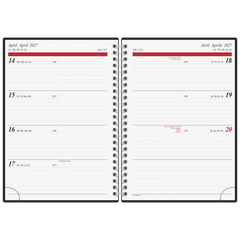 Buchkalender Mod. Timing 1 2027 | A5, Kunststoff, schwarz