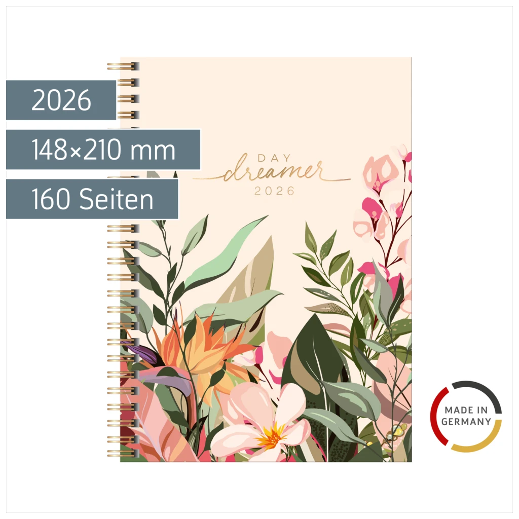 Buchkalender Mod. Timing 1 2026 „Dreamer“ | A5, Papier