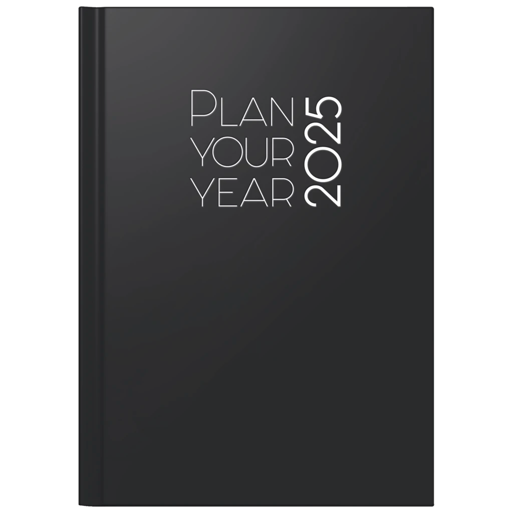 Buchkalender Mod. Chefplaner '25 „Plan Your Year“ | A5, Kunstleder