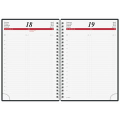 Buchkalender Mod. Timing 1 2026 | A5, Kunststoff, schwarz