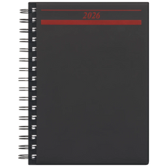 Buchkalender Mod. Timing 1 2026 | A5, Kunststoff, schwarz