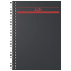 Buchkalender Mod. Timing 1 2026 | A5, Kunststoff, schwarz