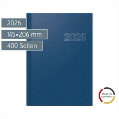 Buchkalender Mod. Chefplaner 2026 | A5, Kunststoff, blau