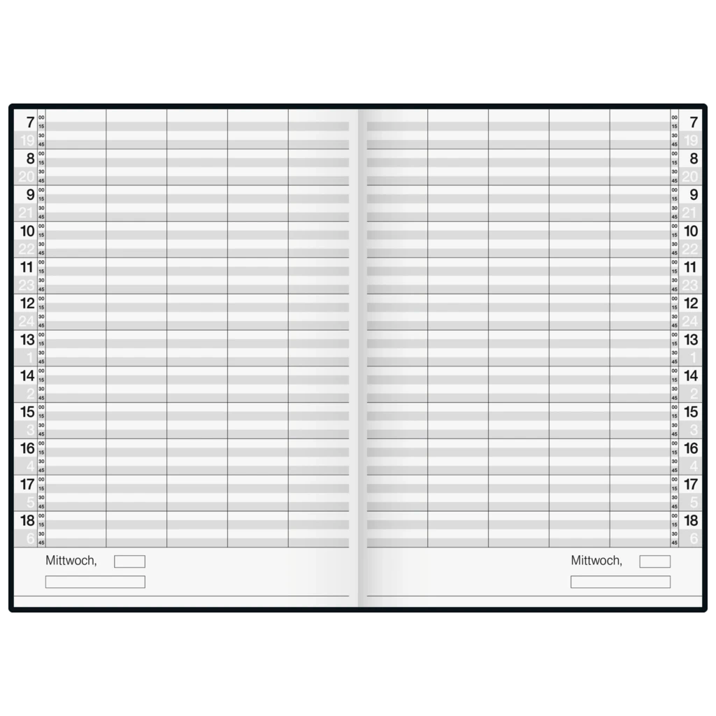 Buchkalender Mod. Ultraplan | 190×275 mm, Kunststoff, dunkelblau