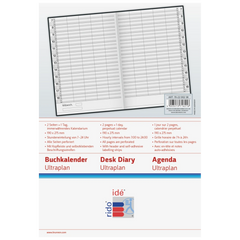 Buchkalender Mod. Ultraplan | 19×27,5 cm, Kunststoff, dunkelblau